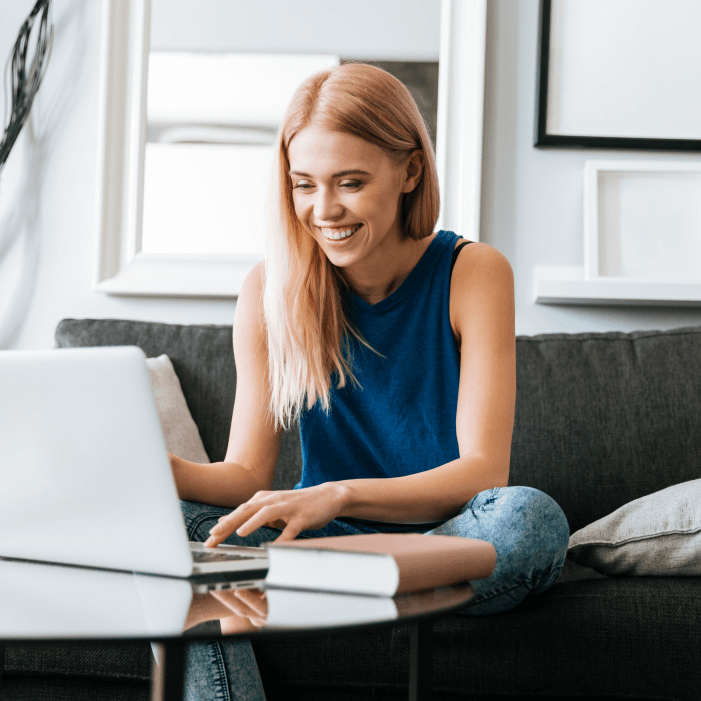 Professional working on laptop